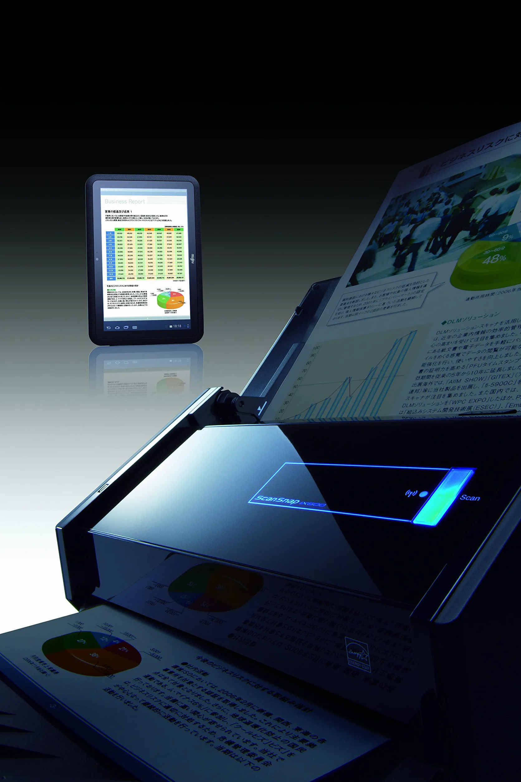Fujitsu ScanSnap iX500 Scanner 600dpi WLAN USB 3.0