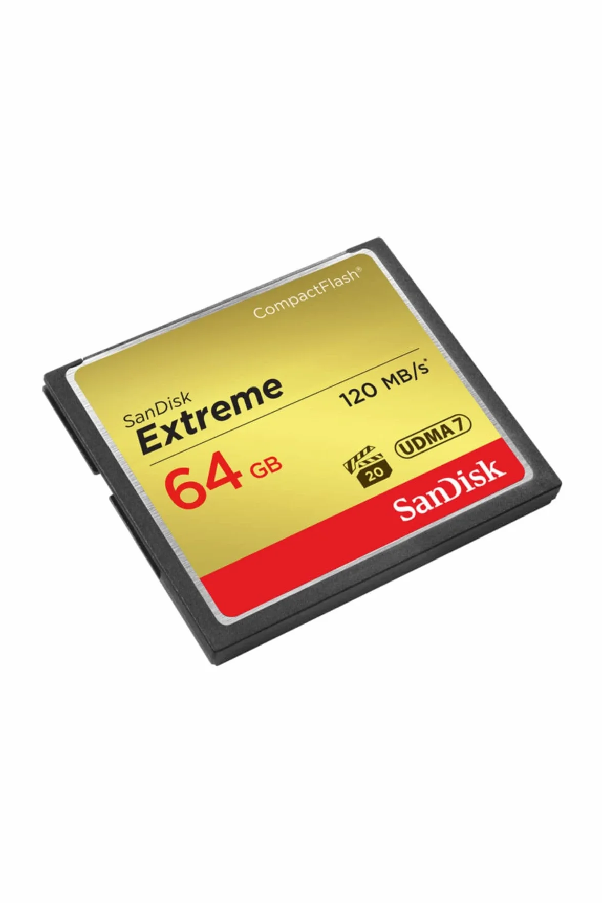 SANDISK Extreme CompactFlash Speicherkarte 64 GB (Für DSLR-Kameras, UDMA7, Schreiben mit 85 MB/s, Übertragen mit 120 MB/s, VPG-20 für Full-HD-Video)