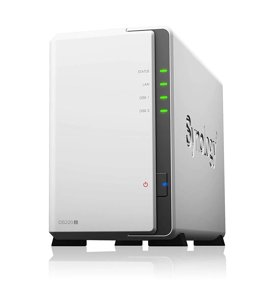 Synology DS220j DiskStation NAS-Server 2-Bay Desktop Server Bundle, Kapazität:8.000GB (8TB), HDD Typ:Seagate Ironwolf