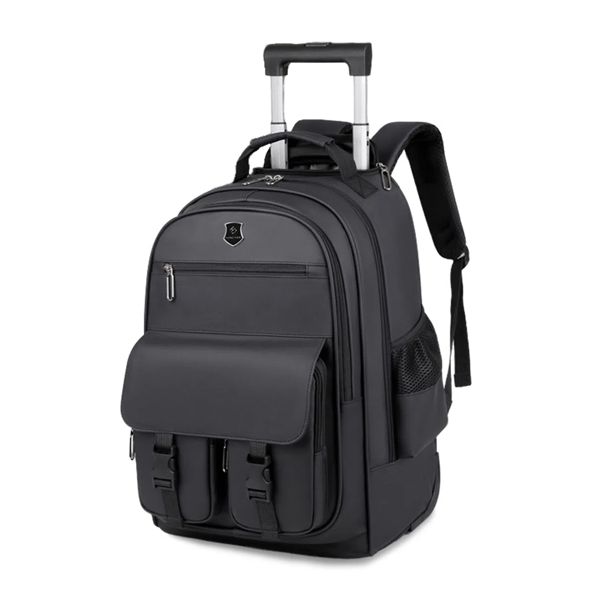 FANDARE 2 in 1 Business Trolley Rucksack Reiserucksack mit schnell laufenden Rollen Herren Laptop-Trolley Handgepäck Koffer Rolling Notebook bis 15.6 Zoll Reisetasche Arbeit Reisekoffer Aaktenkoffer