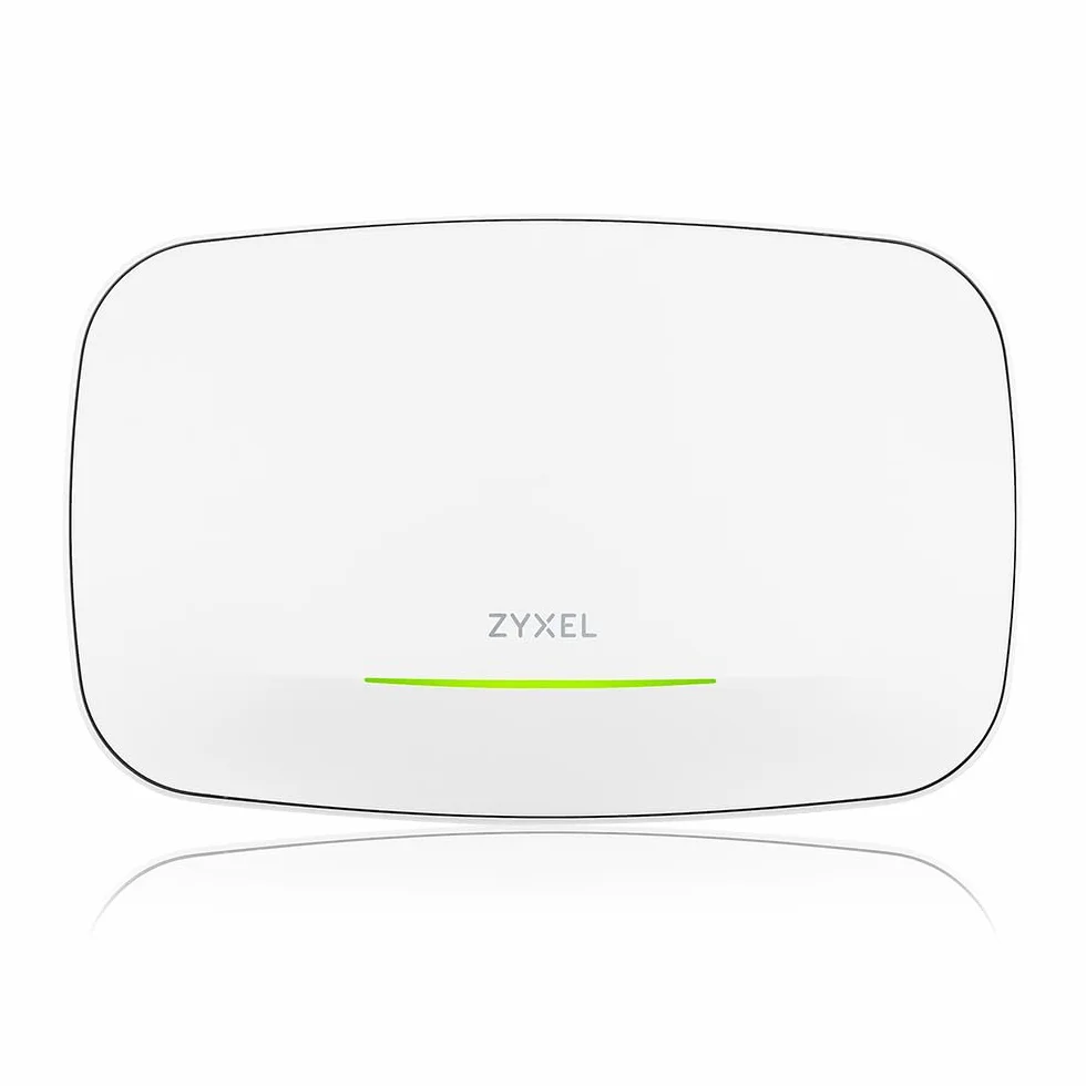 Zyxel WiFi 7 BE11000 WLAN Access Point PoE | 2x 2,5G Ethernet Ports | PoE+ | Enterprise-klasse Triple-Radio | Mesh | Cloud, App oder Standalone Management | USB-C-Netzteil (Nicht Enthalten) [NWA130BE]