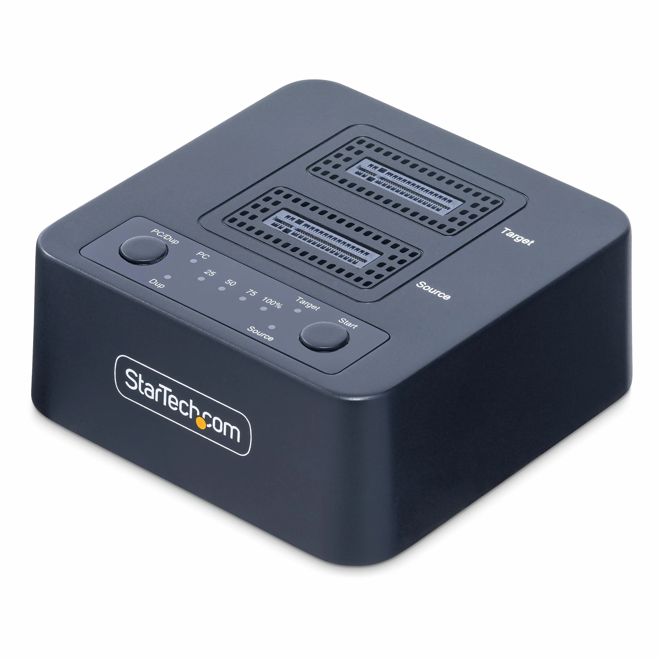 StarTech.com 1:1 M.2 NVMe Kopierstation, 90GB/m Unabhängiger PCIe SSD Duplicator/Clone Station, USB-C 20Gbps Dual-Bay Dock