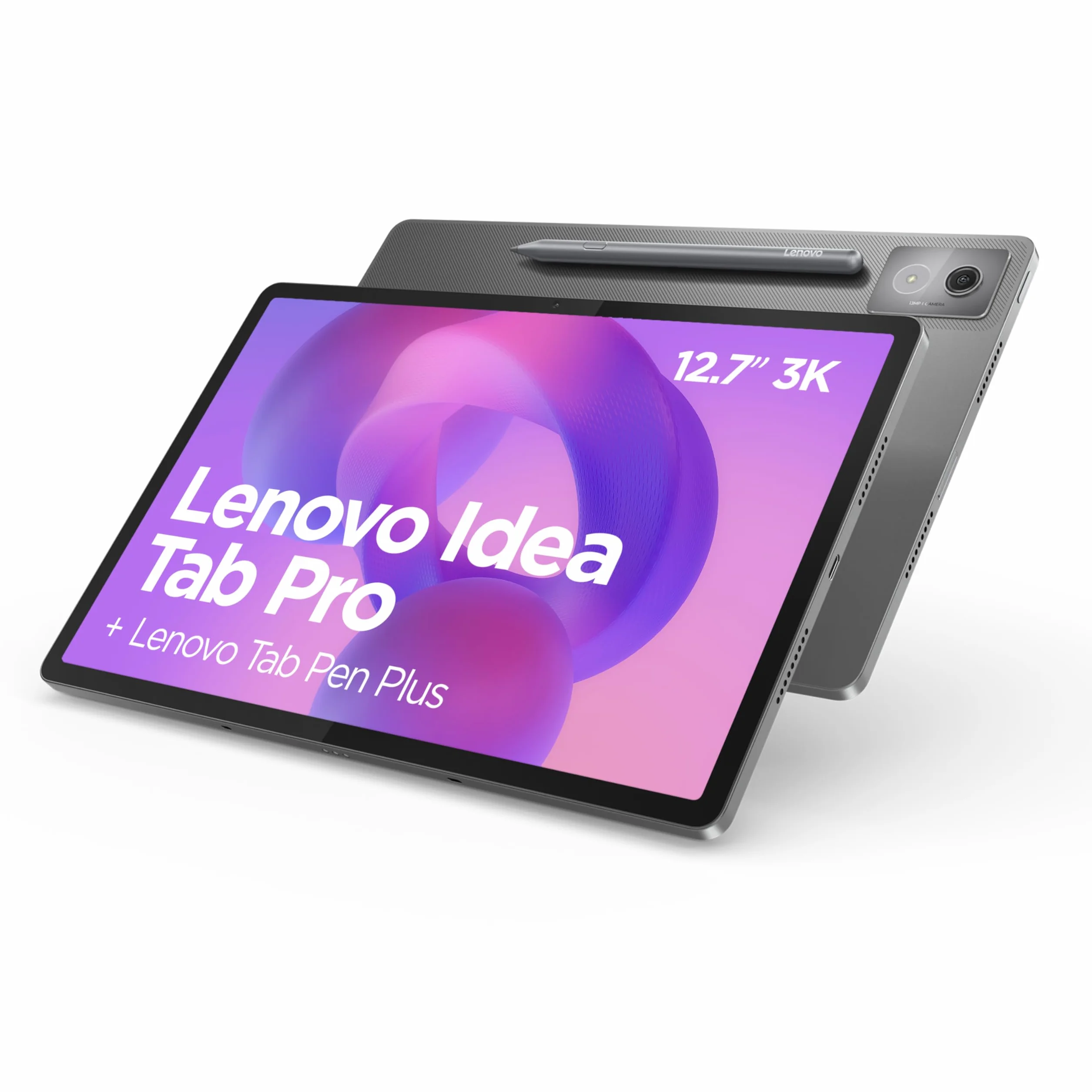 Lenovo Idea Tab Pro Tablet, 12.7" 3K Display, MediaTek Dimensity 8300, 8GB RAM, 256GB eMMC Speicher, Android, Luna Grau, inkl. Tab Pen Plus