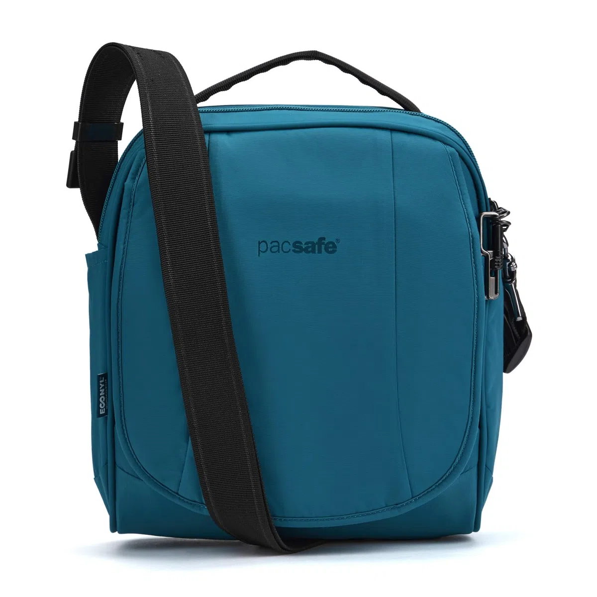 Pacsafe LS200 Crossbody - Anti-Diebstahl-Umhängetasche aus ECONYL