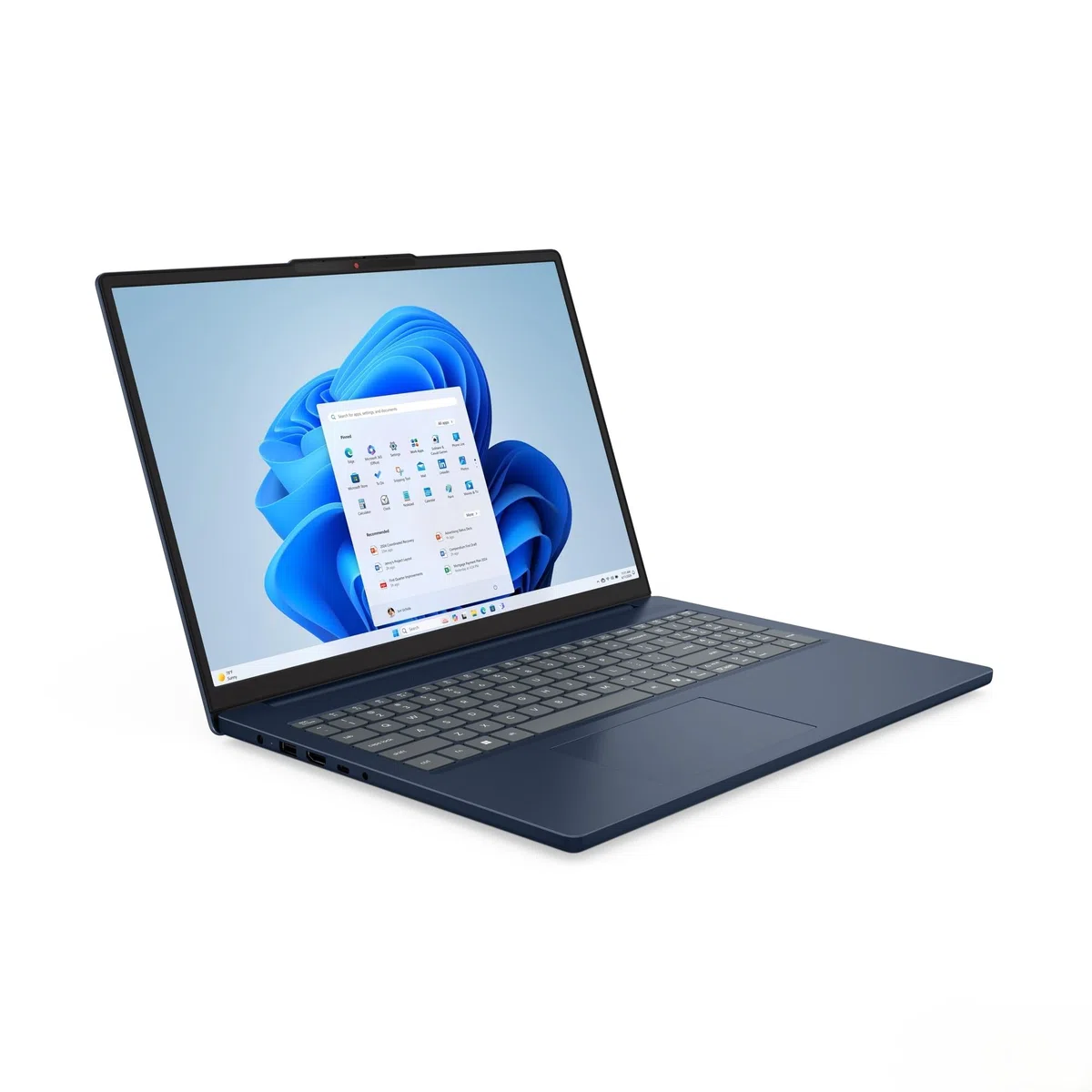 Lenovo IdeaPad Slim 3 Laptop 16" WUXGA AMD Ryzen 5 7535HS 24GB RAM 1TB SSD Radeon 660M Windows 11 QWERTZ Cosmic Blue