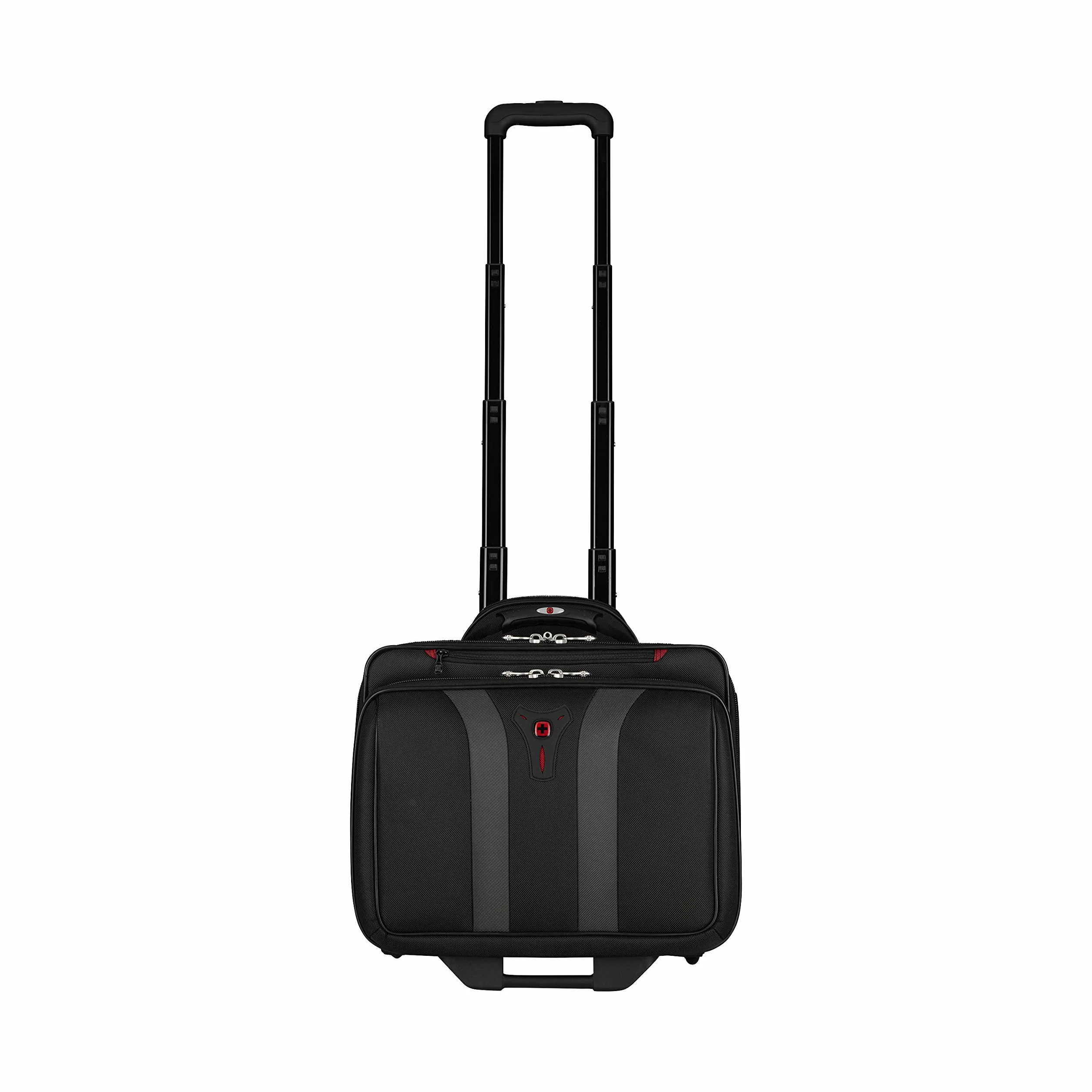 WENGER Granada Aktenkoffer, Laptop-Tasche zum Rollen, Notebook bis 15,6 Zoll, 29 l, Damen Herren, Büro Business Uni Schule, Schwarz, 600659