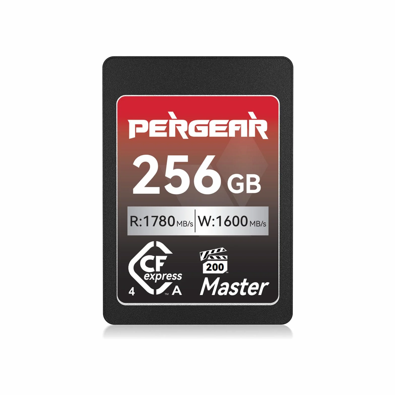 Pergear 256GB CFexpress 4.0 Typ A-Speicherkarte, Bis zu 1780MB/s Lesegeschwindigkeit und 1600MB/s Schreibgeschwindigkeit für 4K 120P, 8K 30P(Master Series), Kompatibel mit Sony Alpha und FX-Kameras