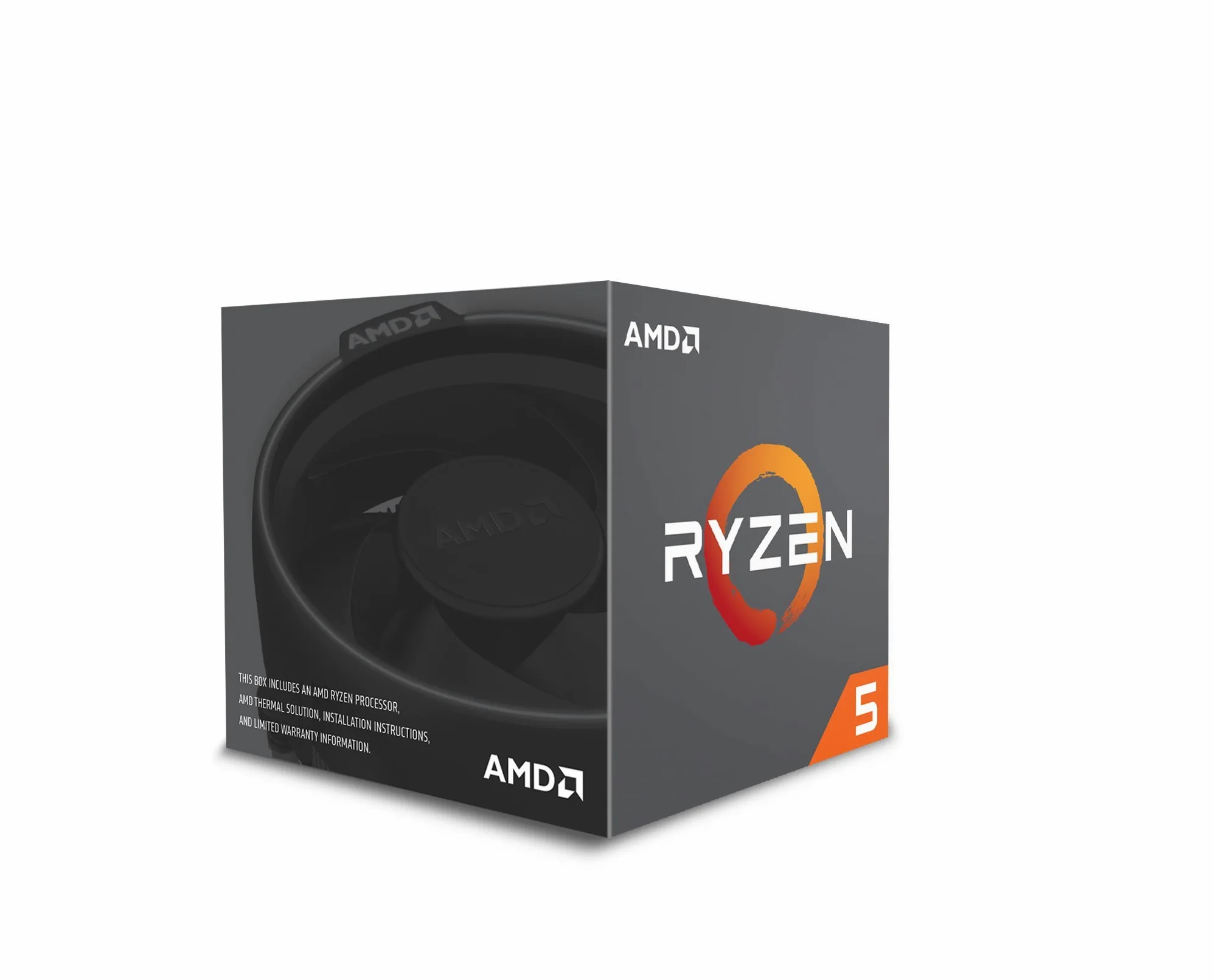 AMD YD2600BBAFBOX Prozessor RYZEN5 2600 Socket AM4 3.9Ghz Max Boost, 3,4Ghz Base+19MB, schwarz
