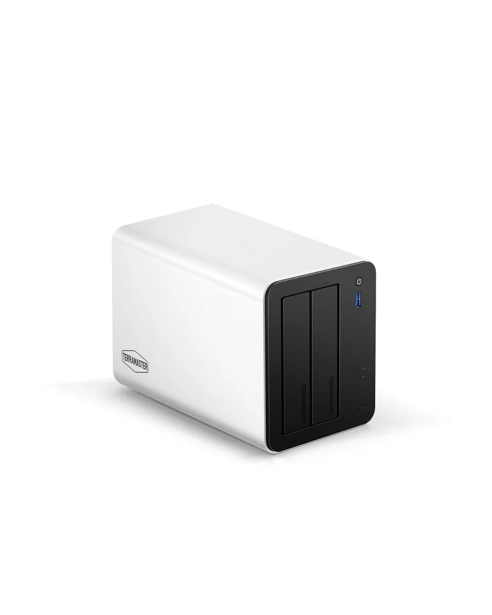 TERRAMASTER F2-425 Plus NAS-Speicher mit 2 Einschüben, Intel N150 Quad-Core CPU, 8 GB DDR5 RAM, 2X 5GbE LAN, 3X M.2 Steckplatz, Netzwerkspeicher für Teamarbeit und Multimedia-Server (ohne Festplatte)