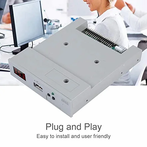 Ausla USB Diskettenlaufwerk, 3,5 Zoll, 1,44MB, FAT32 Format, Plug und Play, mit Hochsicherem Datenschutz
