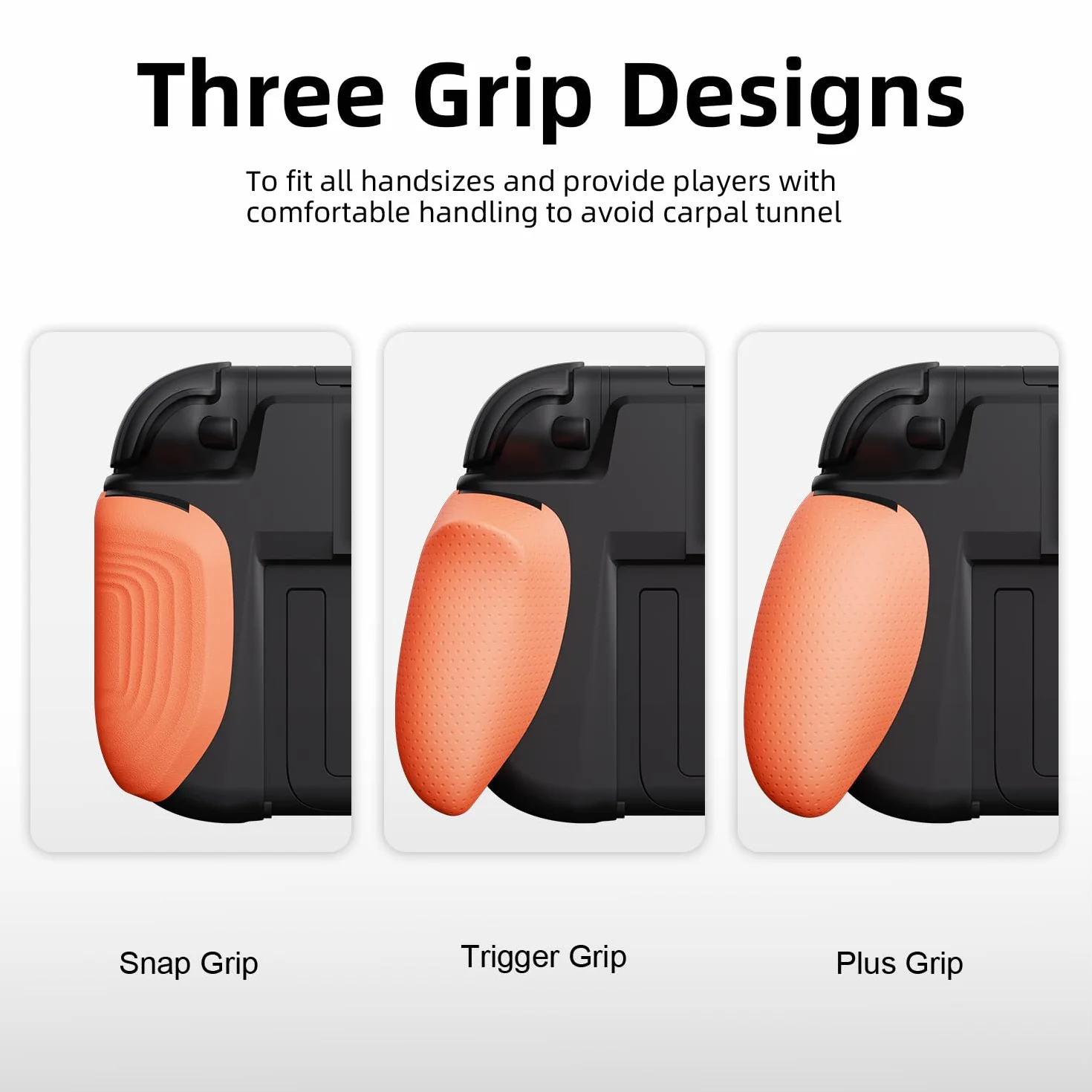 Savage Raven by Skull & Co. NeoGrip Bundle for Nintendo Switch 2: An Ergonomic Grip Hard Shell Handheld Case with Replaceable Grips [to fit All Hands Sizes] [with Carrying Case]- Black